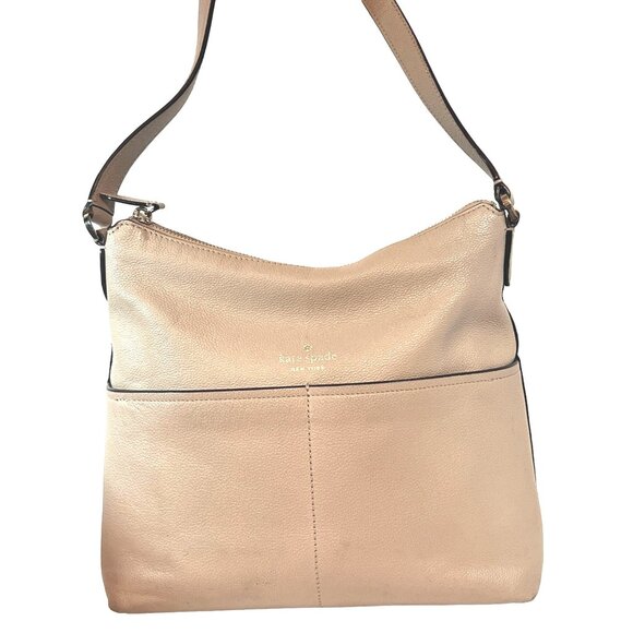 kate spade Handbags - Kate Spade New York Bailey Nude/ Pinkish Leather Shoulder Bag handbag purse